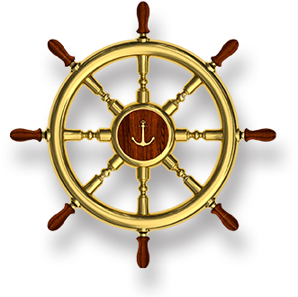 Contact Us - Helm Of Ship (356x356), Png Download