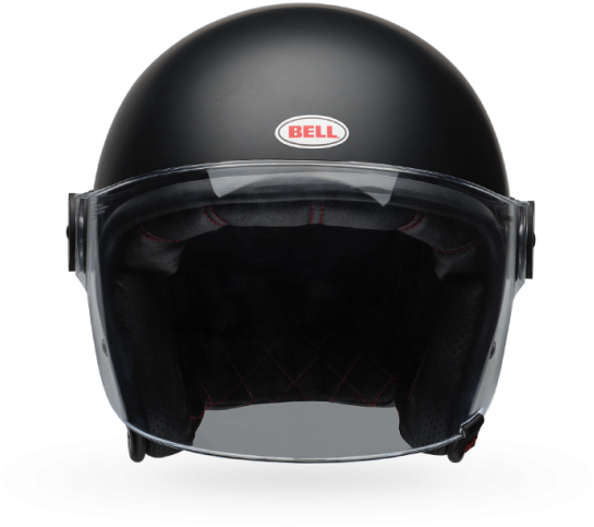 Solid Matte Black - Bell Riot Solid Open Face Helmet Matte Black 7084452 (600x600), Png Download