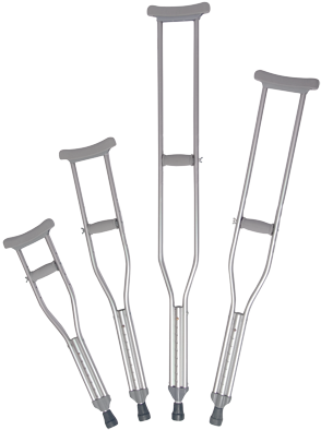 Wheelchair And Crutches Hd Png (300x402), Png Download