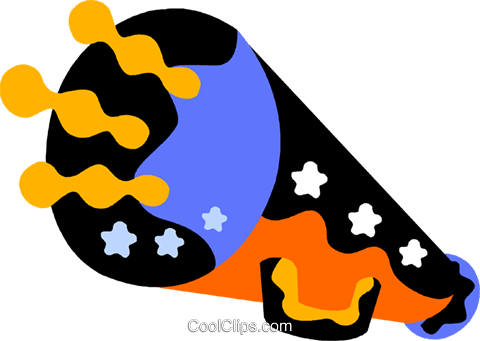 Bull Horn Royalty Free Vector Clip Art Illustration (480x341), Png Download