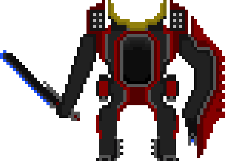 Loyalest Mech - Pixel Art (970x520), Png Download