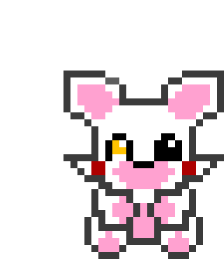 Baby Mangle - Funtime Freddy Pixel Art (550x530), Png Download