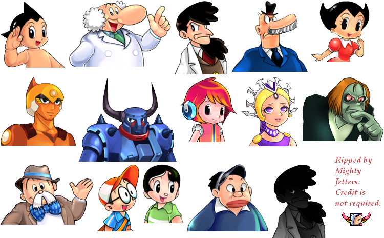 Character Portraits - Astro Boy Characters Names (759x473), Png Download