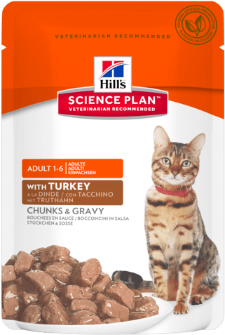 Keep Your Cat Happy With Tender Chunks In Gravy With - Hill's Science Plan Feline Adult Optimal Care - Lamb (500x500), Png Download