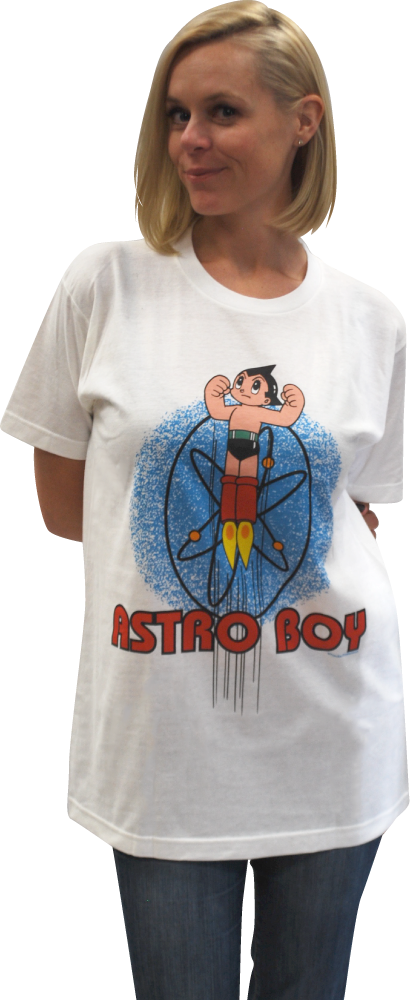 Astro Boy "blast" T-shirt - Girl (410x1000), Png Download