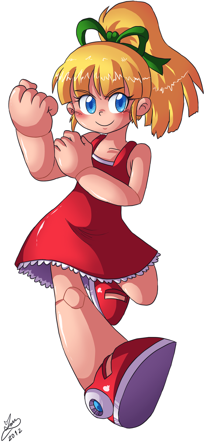 Classic Roll From Mega Man - Mega Man And Astro Boy (743x1500), Png Download