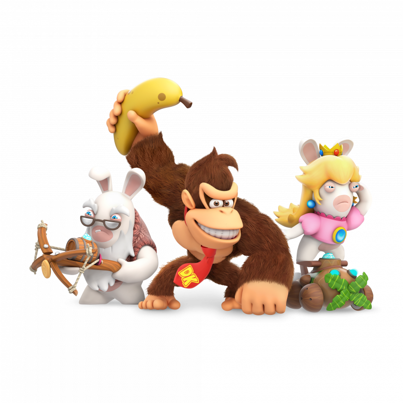 [ Img] - Mario Rabbids Kingdom Battle Donkey Kong (800x800), Png Download