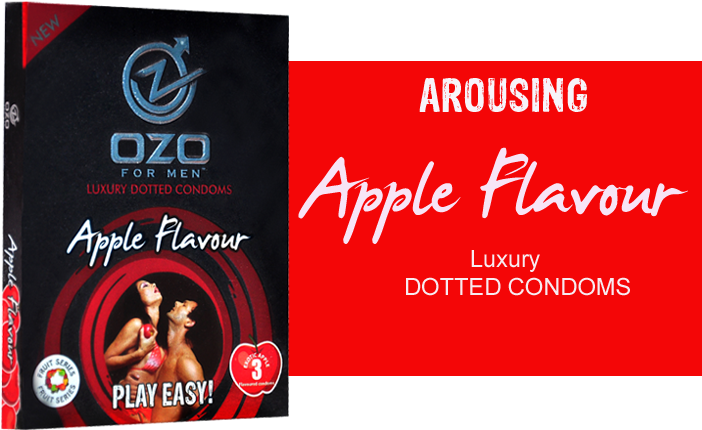 Ozo For Men Condoms Apple Flavour - Ozo Condom (701x467), Png Download