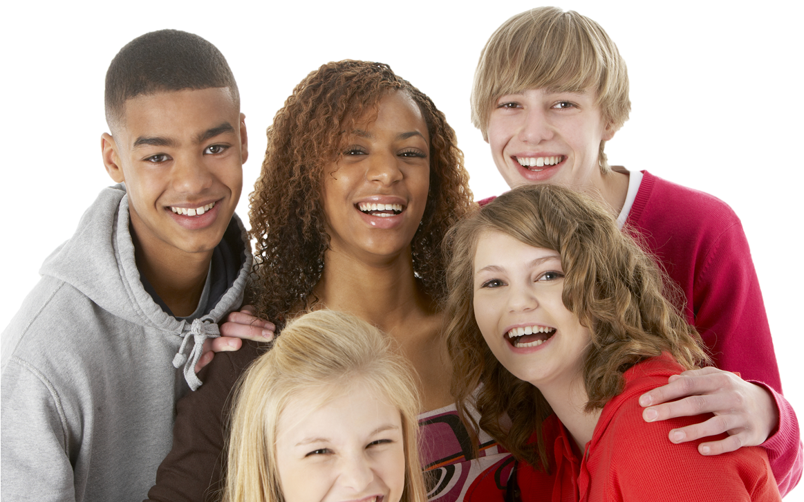 Teens - Group Of Teens Png (1260x725), Png Download