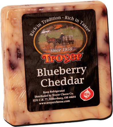 Blueberry Cheddar 10oz - Cheddar Cheese (800x795), Png Download