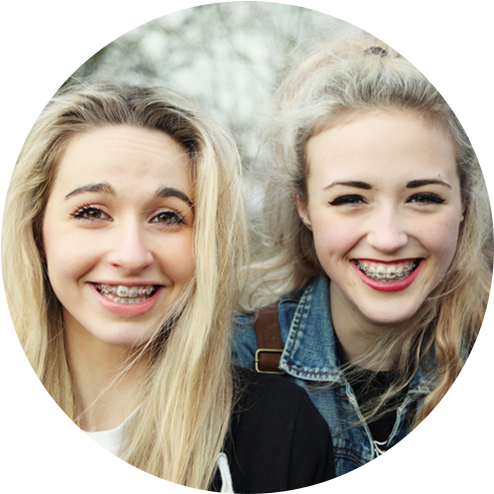 Teens - Smile Family With Braces (517x517), Png Download