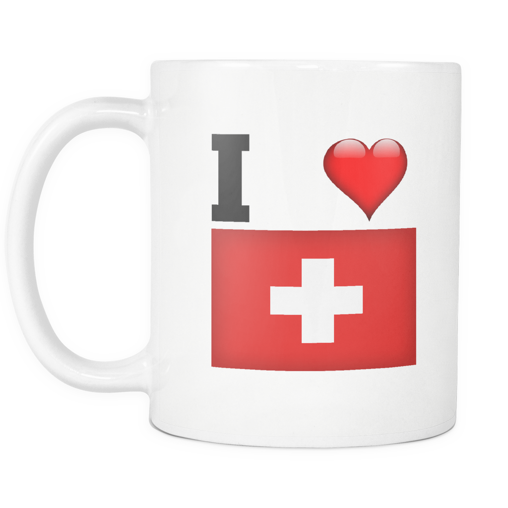 I Love Switzerland Flag - Coffee Cup (1024x1024), Png Download