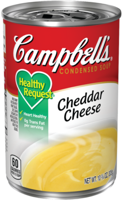 Healthy Request® Cheddar Cheese Soup - Campbell's Broccoli Cheese Soup (400x400), Png Download