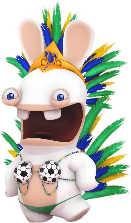 Download - Lapin Cretin En Vacance (599x849), Png Download