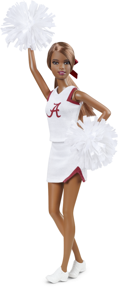 Alabama Cheer - Barbie Collector University Alabama (640x950), Png Download