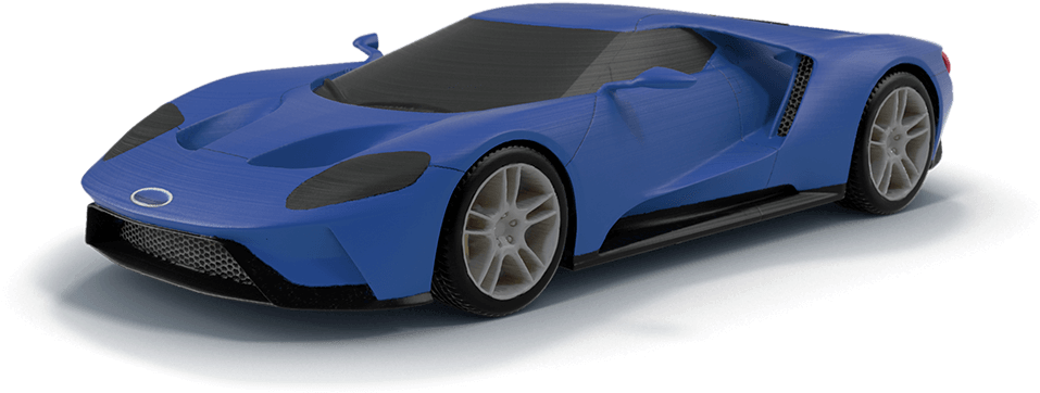 All-new Ford Gt - 3d Printed Miniature Car (960x492), Png Download