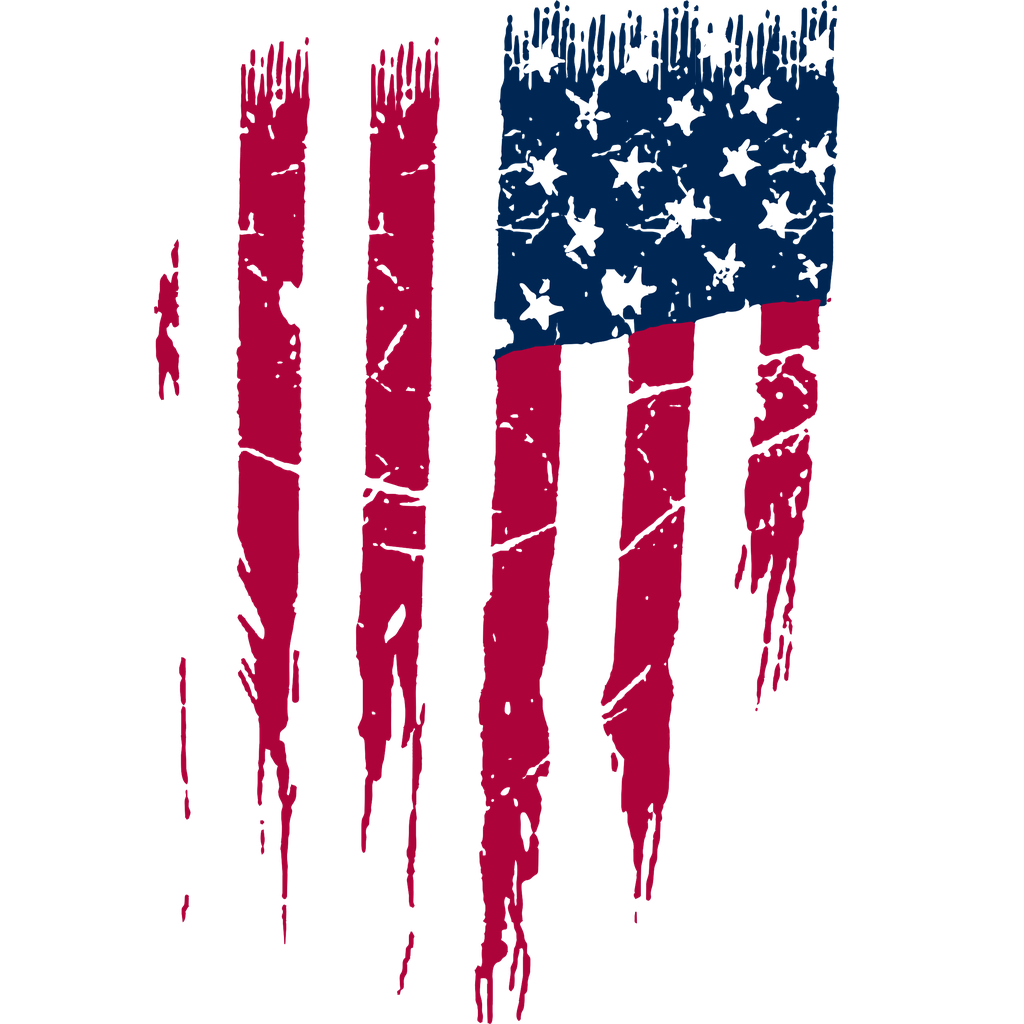Women's Usa Flag Distressed Tie Waist Dress Swimwear - Distressed American Flag Png (1024x1024), Png Download