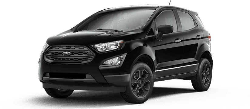 Ford Model Lineup - Eco Sports Black 2018 (824x412), Png Download