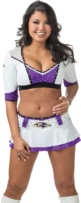 Vote For Serena To Represent Ravens In Cheerleader - Ravens Cheerleader Png (343x794), Png Download