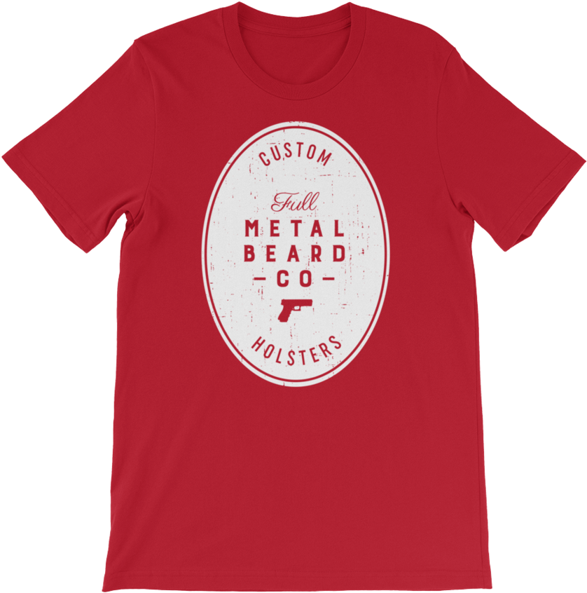 Full Metal Beard Distressed American Flag Short Sleeve - Domo And Crissy Merch (900x900), Png Download