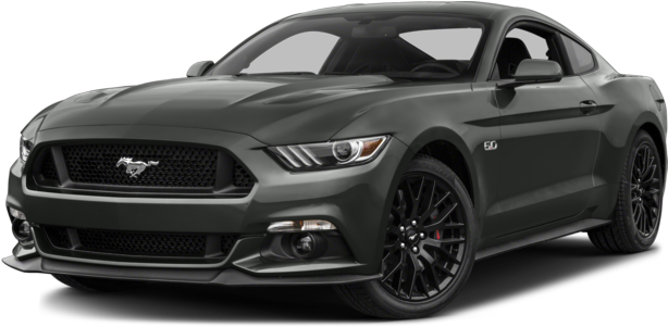 Ford Mustang - Ford Mustang 2017 Black (624x300), Png Download