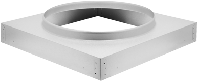 Flashing Curb Mount - Flashing (417x485), Png Download