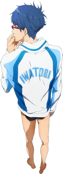 Rei 2 - Free Iwatobi Swim Club Rei Transparent (400x600), Png Download