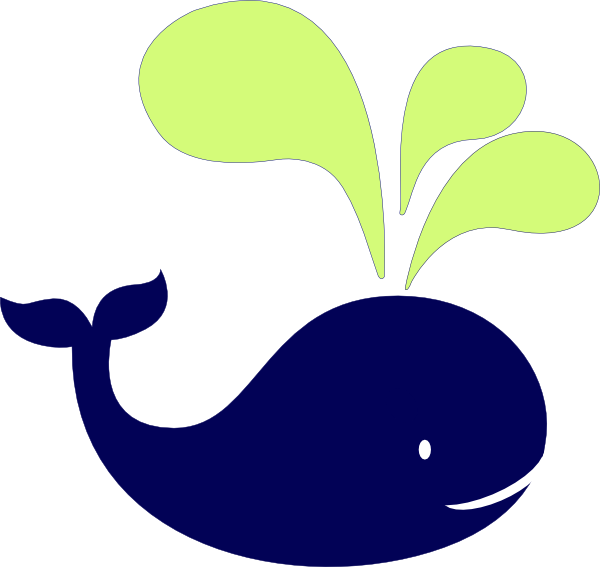 Green Whale - Whale Nautical Baby Shower (600x567), Png Download