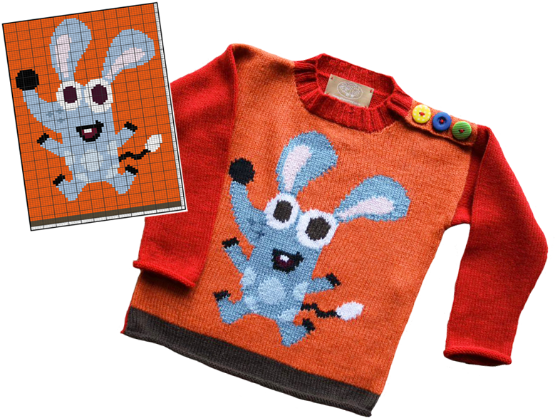 Clickity-knit Chart - Pattern (779x587), Png Download