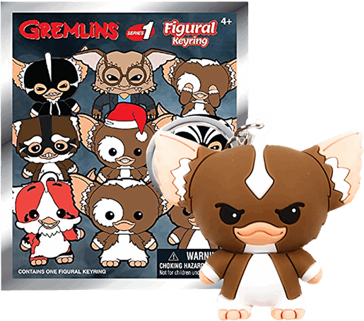 3d Figural Keychain Blind Bag - Gremlins Series 1 3d Foam Key Ring Blind Pack (600x600), Png Download