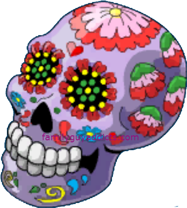 Nice Dia De Los Muertos Pictures Of Skulls Dia De Los - Animated Dia De Muertos (396x435), Png Download