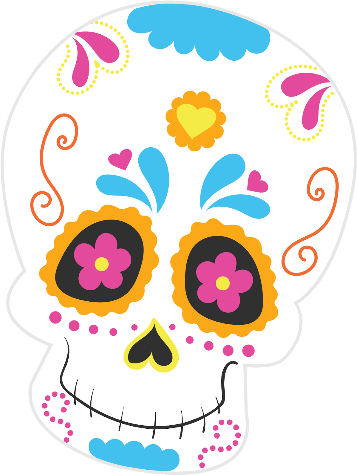 So, For The Next Year They Kept Looking For Ideas On - Dia De Los Muertos Printables (1600x1600), Png Download