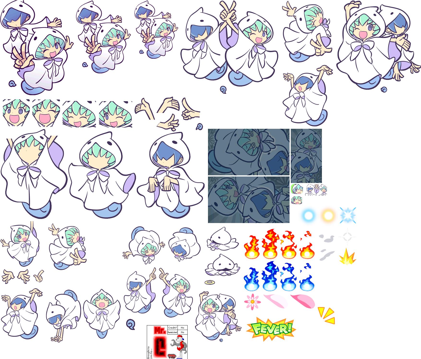 Click For Full Sized Image Yu & Rei - Puyo Puyo Yu And Rei (1770x1500), Png Download