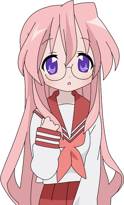 Miyuki Lucky Star Anime (530x839), Png Download