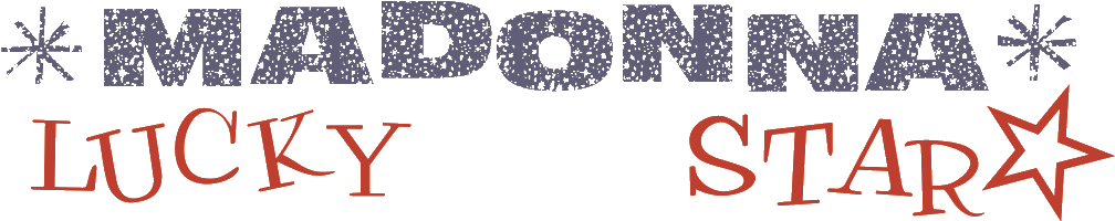 Lucky Star Logo - Madonna Lucky Star Logo (1035x230), Png Download