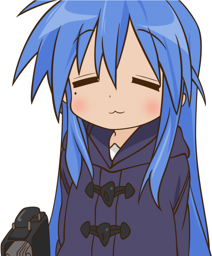 Izumi Konata, Anime, Lucky Star Hd Wallpaper Desktop - Lucky Star Konata (748x862), Png Download