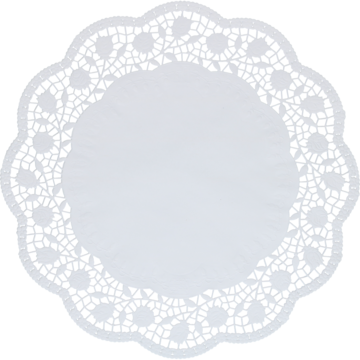 Doilies Round 24cm - Dekorativní Krajky Kulaté 38cm 100ks (360x360), Png Download