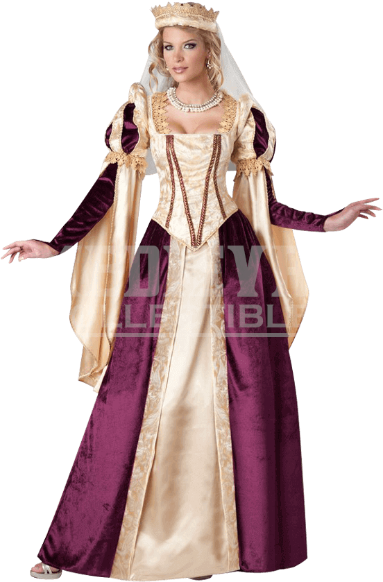 Renaissance Princess Deluxe Adult Costume - Renaissance Costume Png (850x850), Png Download