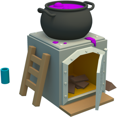 Fanart Da Fornalha Em 3d - Clash Royale Art Png (901x507), Png Download