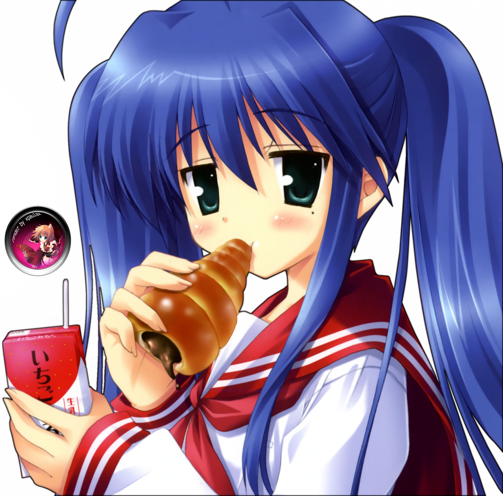 Renders Of Lucky Star - Konata Izumi (1600x1576), Png Download