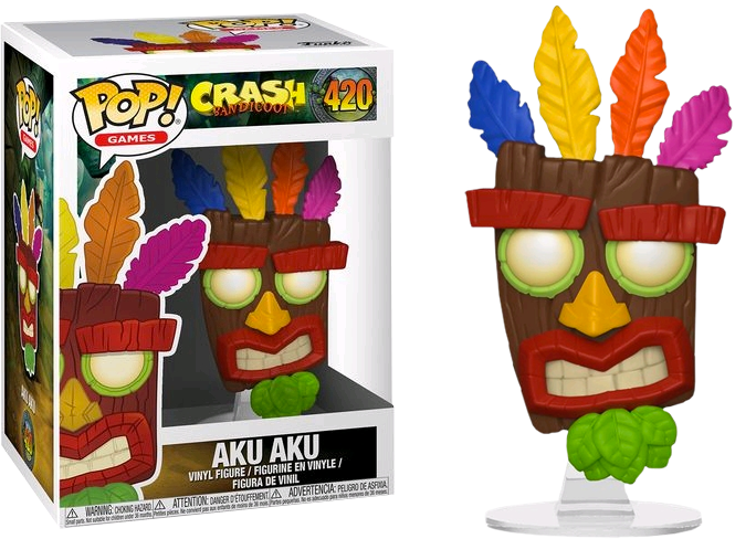 Crash Bandicoot Funko Pop Aku Aku (665x488), Png Download