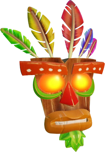 Aku Aku - Crash Twinsanity Aku Aku (363x524), Png Download