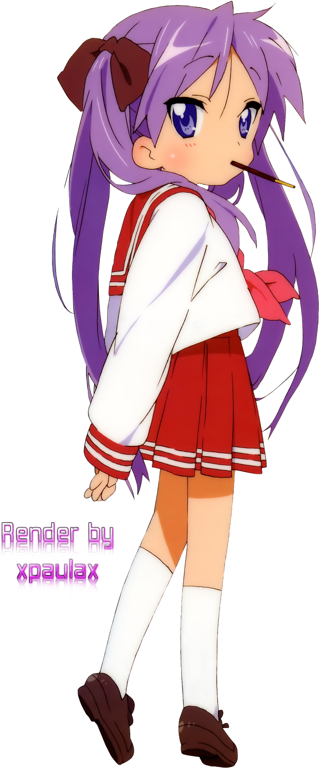 Renders Of Lucky Star - Cartoon (678x1600), Png Download