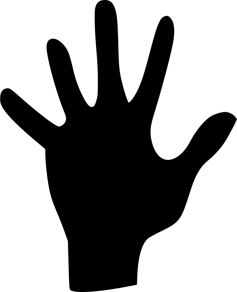 Download Five Fingers Comments Sign PNG Image with No Background
