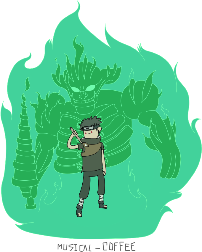 Shisui Uchiha With Susano'o - Naruto Adventure Time Style (720x960), Png Download