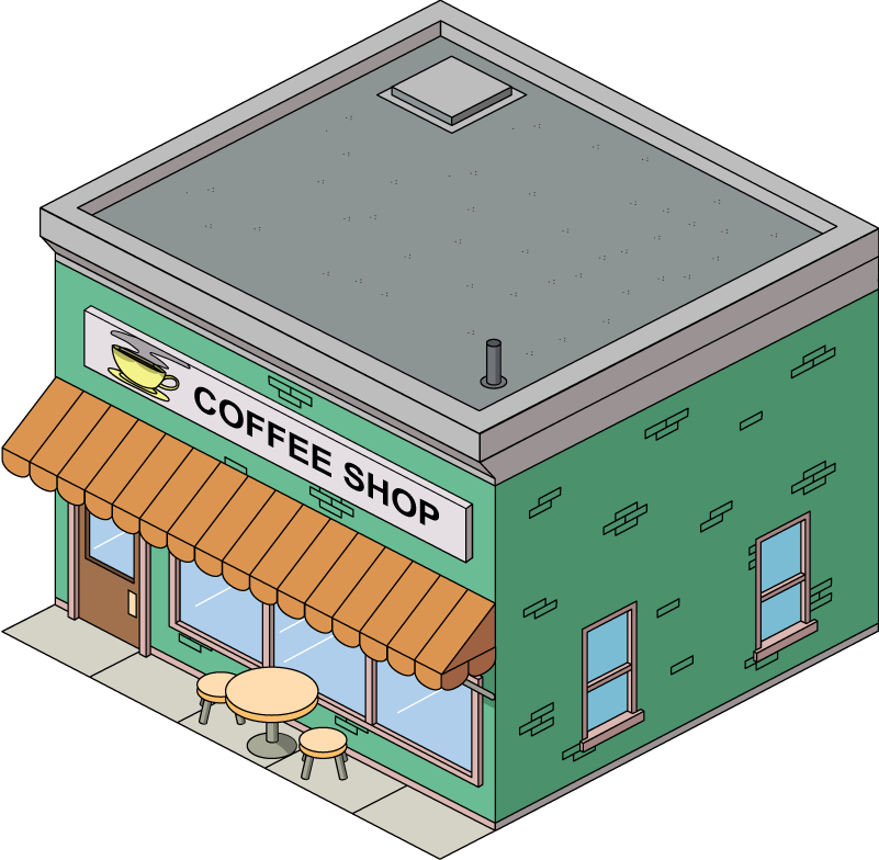 Builing Coffee Shop - Coffee Shop Png (801x784), Png Download
