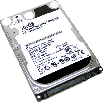 Hard Drive - 500 Gb Harddisk Png (550x456), Png Download