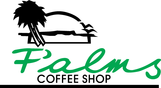 The Sign Of The Palm Coffee Shop - Coffee Shop Logo (525x289), Png Download
