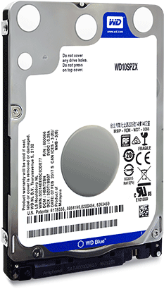 View Larger - Wd Blue 1tb Wd10spzx (500x500), Png Download
