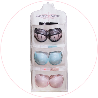 Bra Organizer - Hanging Secrets Bra Organizer (400x400), Png Download